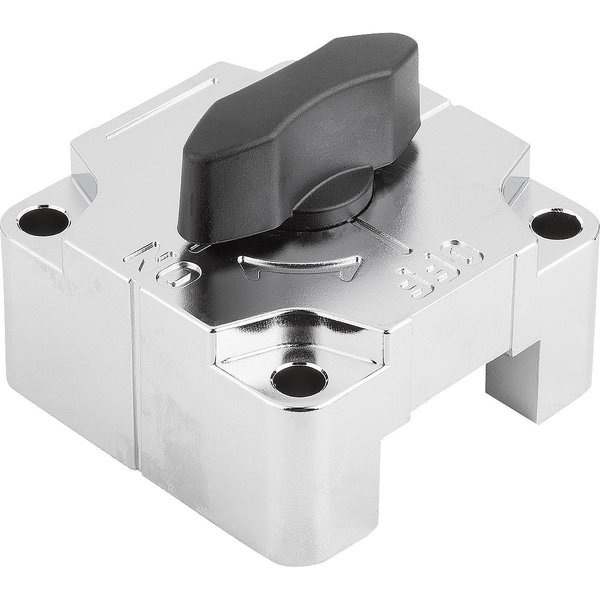 Kipp Sliding Clamp Square 50X40 Zinc, Black, Comp:Thermoplastic K1072.32121